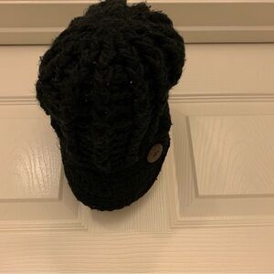 Scala Black Knit Beanie